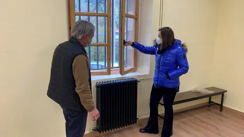 La Consejera De Presidencia, Interior, Justicia Y Acci&oacute;n Exterior, Paula Fern&aacute;ndez Via&ntilde;a, Visita La Rehabilitaci&oacute;n Del Convento De San Raimundo De Potes.  (C) Oficina De Comunicaci&oacute;n Del Gobierno De Cantabria.