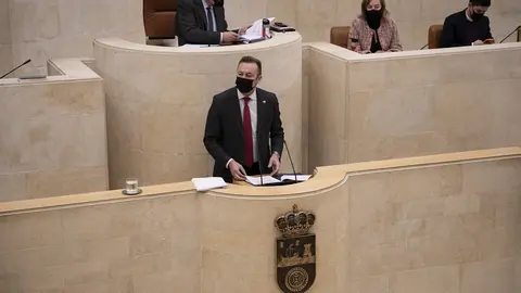 Consejero de Desarrollo Rural, Guillermo Blanco, en el Parlamento