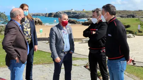 Visita de la organizaci&oacute;n de La Vuelta a Bezana