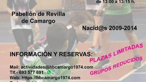 Sexto campus de balonmano de Handball Camargo