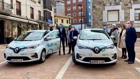 Coches el&eacute;ctricos de Guppy para el sistema de 'carsharing'