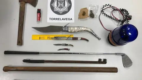 Armas y sustancias estupefacientes requisadas