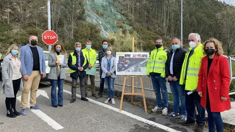 Prsnetaci&oacute;n del proyecto de estabilizaci&oacute;n del argayo en la N-634, en Cabez&oacute;n de la Sal