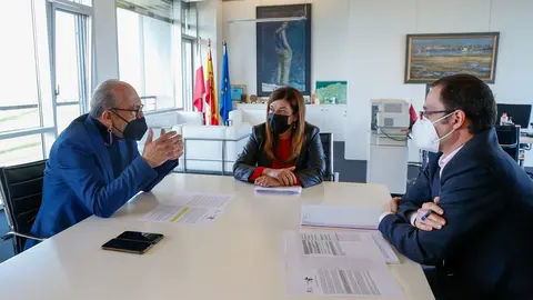 El consejero de Industria, Javier L&oacute;pez Marcano, y la presidenta del PP, Mar&iacute;a Jos&eacute; S&aacute;enz de Buruaga, se re&uacute;nen para impulsar una alianza en defensa de la industria electrointensiva