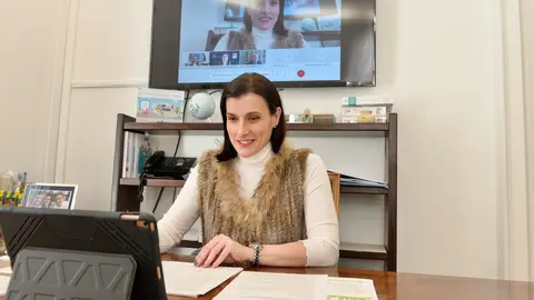 La alcaldesa de Santander, Gema Igual en el foro