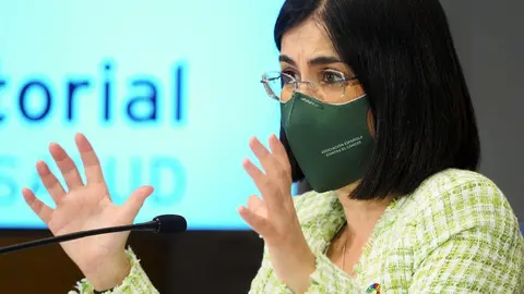 La ministra de Sanidad, Carolina Darias