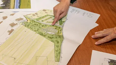 Archivo - Plano del proyecto de Prado Infante