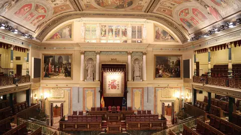 Archivo - Plano general del hemiciclo del Congreso