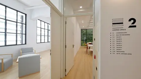 Archivo - Sala del centro c&iacute;vico de Tabacalera