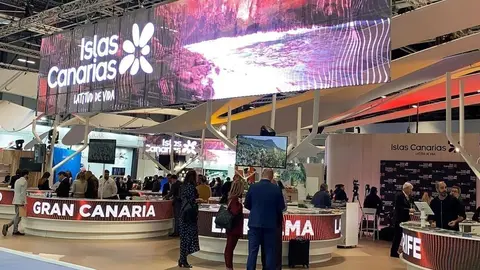Archivo - Stand de Islas Canarias en Fitur 2020
