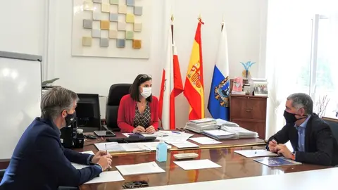 Reuni&oacute;n de Saro con Igual y D&iacute;az