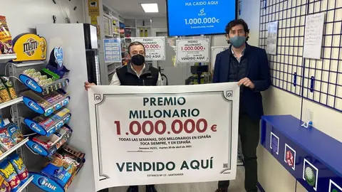 Establecimiento de Santander donde se ha validado el boleto ganador de 'El mill&oacute;n' del sorteo de 'Euromillones' del martes