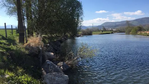 Trabajos de la CHE en el r&iacute;o Ebro