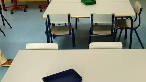 Aula de un colegio. Archivo