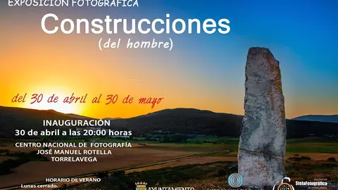 Cartel exposici&oacute;n 'Construcciones del hombre'