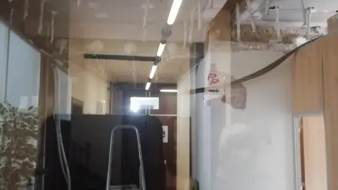 Obras en el Ayuntamiento de Torrelavega