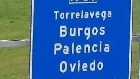 Archivo - Cartel de la A-67