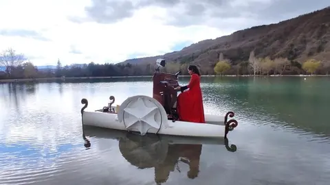 El 'pedalopiano'.- Archivo