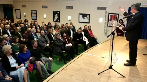 Archivo - Revilla en un acto en la Casa de Cantabria en Madrid