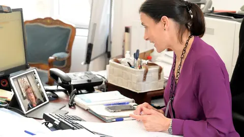 Gema Igual durante el Consejo de Ni&ntilde;os y Ni&ntilde;as