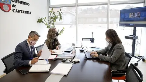 El vicepresidente y consejero de Universidades, Igualdad, Cultura y Deporte, Pablo Zuloaga, preside por videoconferencia la reuni&oacute;n del Pleno del Observatorio de Igualdad de G&eacute;nero.
16 feb 20