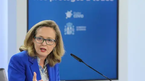 Archivo - La vicepresidenta tercera y ministra de Asuntos Econ&oacute;micos y Transformaci&oacute;n Digital, Nadia Calvi&ntilde;o