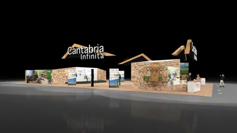 Infograf&iacute;a del stand de Cantabria en FITUR
