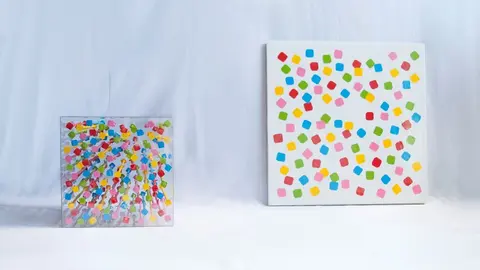 Archivo - Obra de la exposici&oacute;n 'Estructuras y sistemas' de la Galer&iacute;a Juan Sili&oacute;