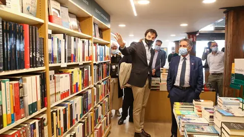 El presidente de Cantabria, Miguel &Aacute;ngel Revilla, asiste a la inauguraci&oacute;n de la Casa del Libro. 18 MAY 21