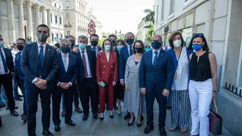 Gema Igual en la concentraci&oacute;n de alcaldes del PP en Madrid