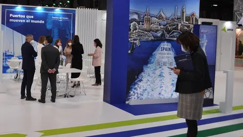 Stand de Puertos del Estado en Fitur