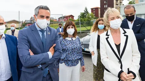 El vicepresidente de Cantabria, Pablo Zuloaga; la secretaria de Estado de Digitalizaci&oacute;n e Inteligencia Artificial, Carme Artigas, y la consejera Empleo y Pol&iacute;tica Social, Ana Bel&eacute;n &Aacute;lvarez, visitan Amica