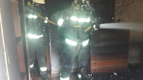 Incendio en una vivienda de Laredo