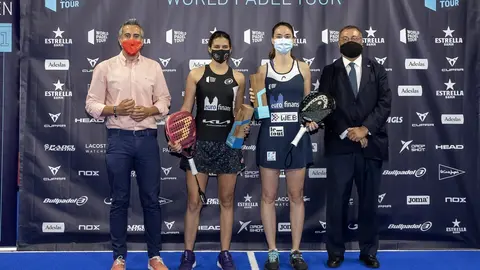 El vicepresidente y consejero de Deporte, Pablo Zuloaga, en el World Padel Tour