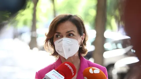 La vicepresidenta primera del Gobierno, ministra de la Presidencia, Relaciones con las Cortes y Memoria Democr&aacute;tica, Carmen Calvo.