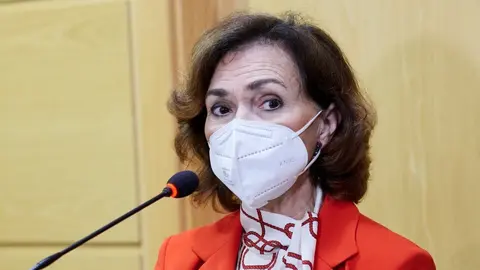 La vicepresidenta del Gobierno de Espa&ntilde;a, Carmen Calvo.