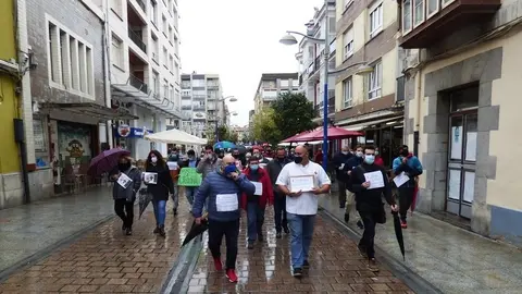 Manifestaci&oacute;n de hosteleros de Santo&ntilde;a