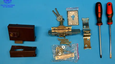 Material intervenido al 'okupa'