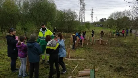 Plantaciones escolares en Astillero