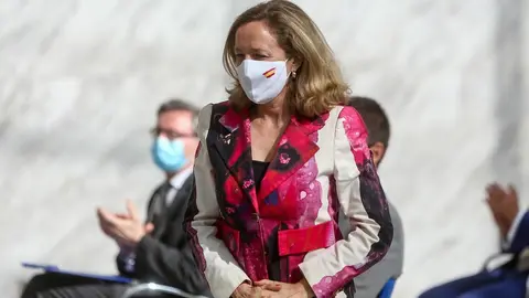 La vicepresidenta segunda y ministra de Asuntos Econ&oacute;micos y Transformaci&oacute;n Digital, Nadia Calvi&ntilde;o