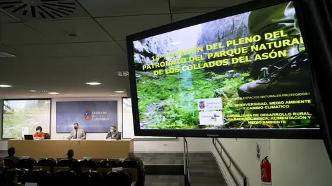 El consejero de Desarrollo Rural, Ganader&iacute;a, Pesca, Alimentaci&oacute;n y Medio Ambiente, Guillermo Blanco, preside la reuni&oacute;n del patronato del Parque Natural Collados del As&oacute;n