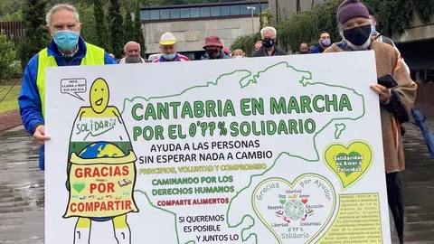 Marcha Cantabria Solidaria por el 0,77%