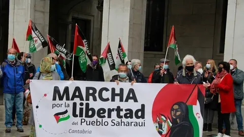 Archivo - Presentaci&oacute;n de la marcha por la libertad del pueblo saharaui