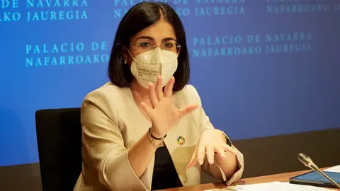 Darias comparece tras el pleno del Consejo Interterritorial celebrado en Pamplona