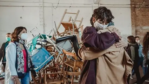 Imagen de uno de los ensayos de la perfomance