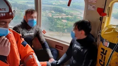 Rescate de los dos buceadores