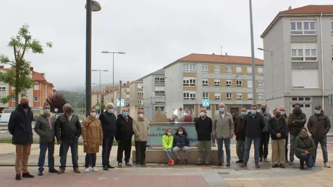 Monolito instalado en Reinosa en homenaje a los Hermanos Menesianos
