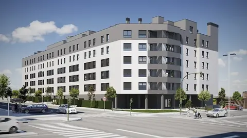 Infograf&iacute;a del nuevo edificio de viviendas en Nueva Monta&ntilde;a