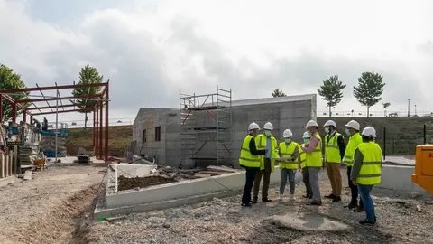 Obras de la nueva zona deportiva y de ocio de Requejada