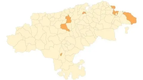 Mapa de riesgo del coronavirus de Cantabria seg&uacute;n el sem&aacute;foro Covid